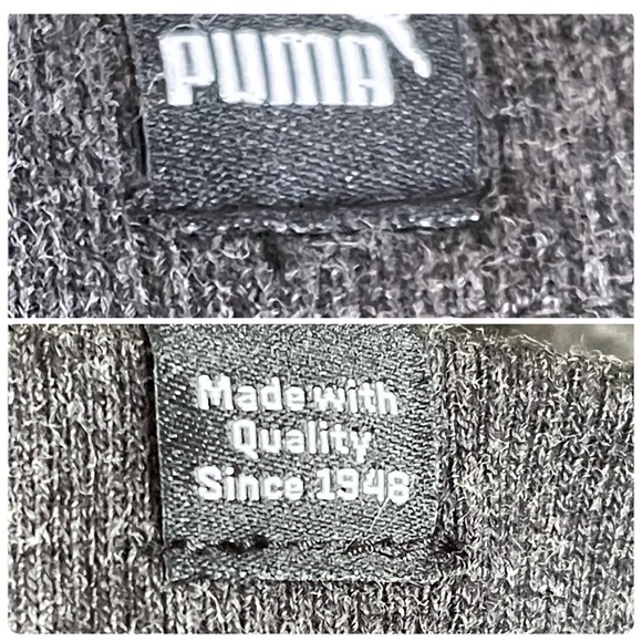 Puma Dark/Heather Gray Essentials Fleece Pants NWT Size XL - Picture 6 of 11